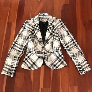 White House Black Market Plaid Blazer